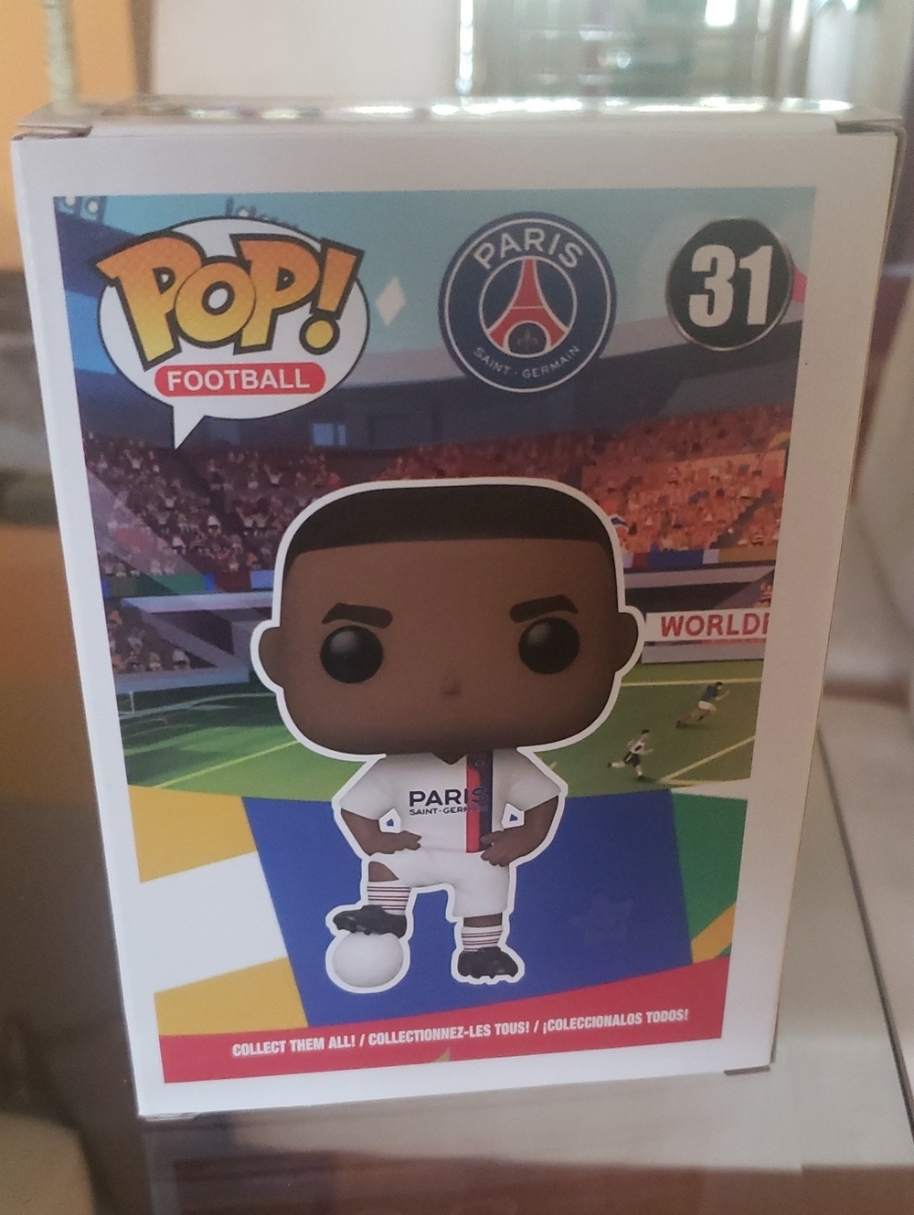 Kylian MbappeFunko POP! Football Paris Saint Germain Vinyl Figure - White
